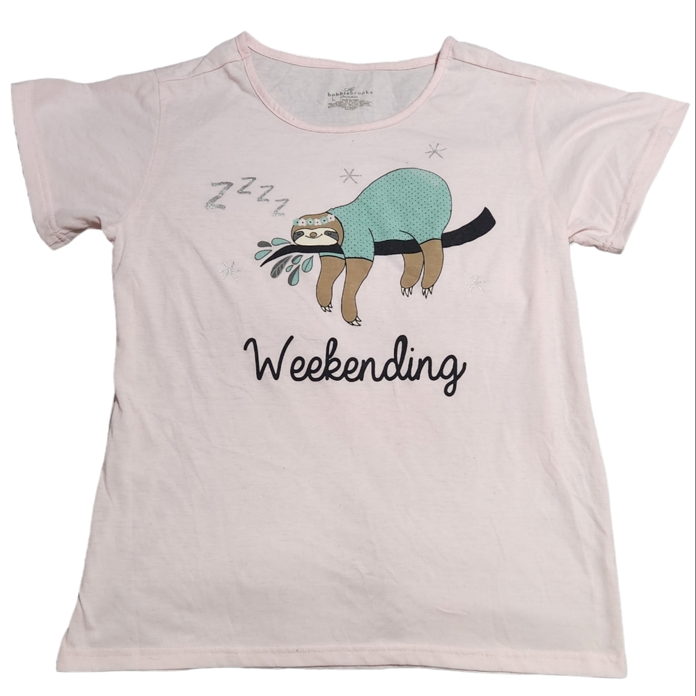 Bobbie Brooks "Weekending" Sleep or Casual Shirt, Size L